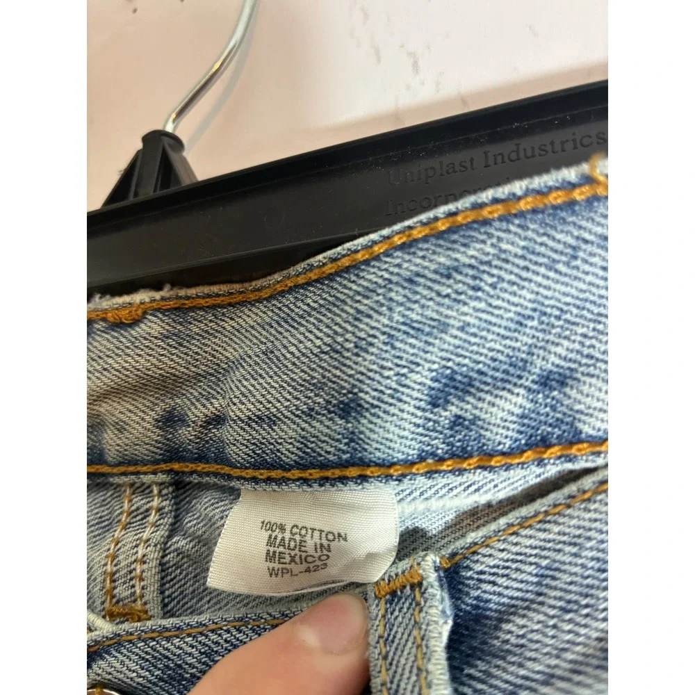 Vintage Levis 501 Light Wash Distressed Straight Leg Jeans 33x29 Grunge Denim